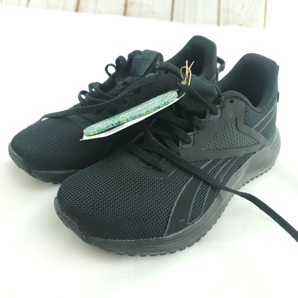 Reebok Womens Lite Plus 3.0 GY0161 Black Lace Up Low Top Running Shoes Size 6